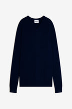 Sweter w serek 4-nitkowy – Nathan – Granatowy