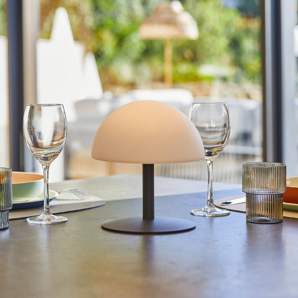 Neptune - Lampe De Table Sans Fil - Plastique - Gris