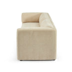 Nikki - Canapé 3 Places - Velours Texturé - Beige