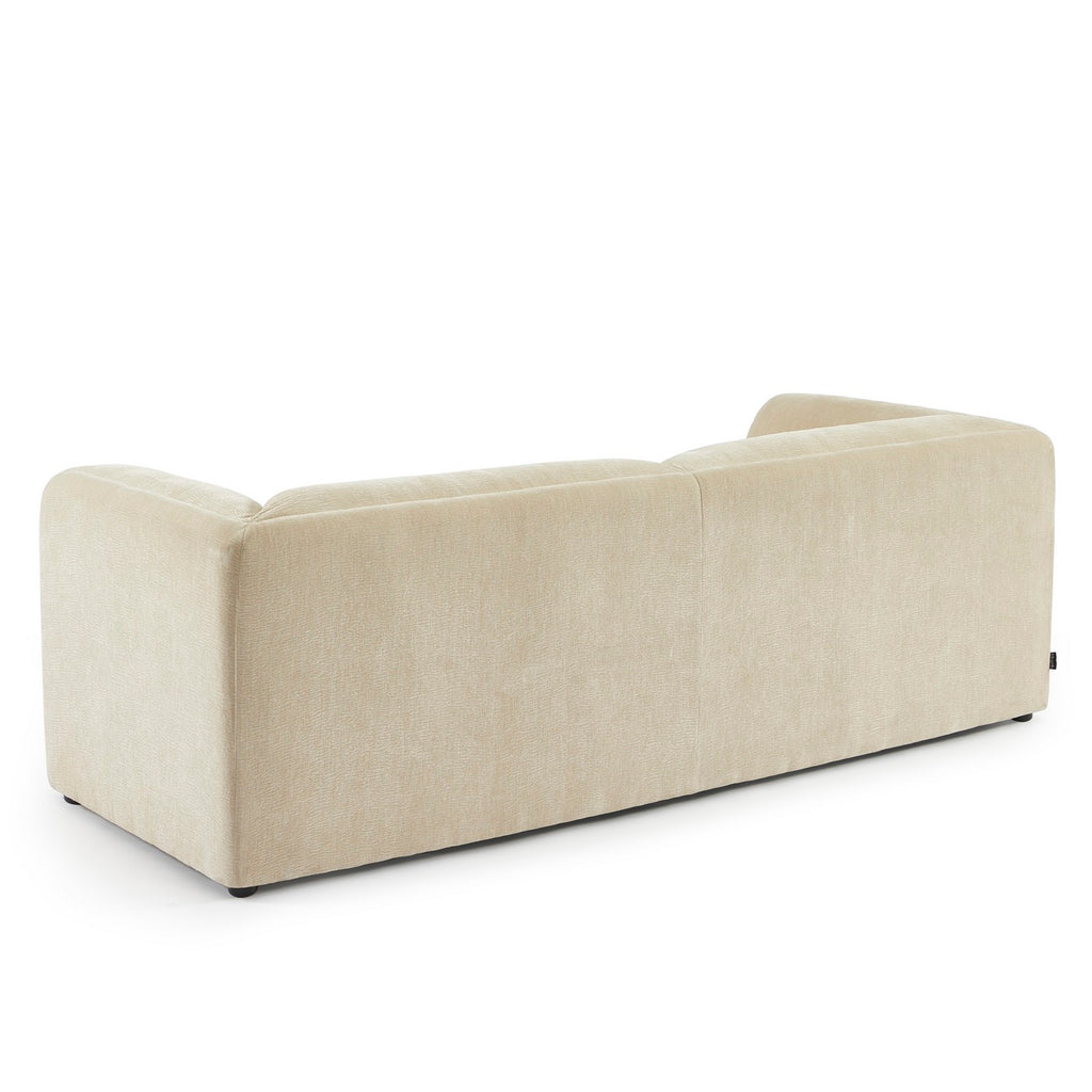 Nikki - Canapé 3 Places - Velours Texturé - Beige