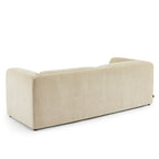 Nikki - Canapé 3 Places - Velours Texturé - Beige