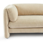 Nikki - Canapé 3 Places - Velours Texturé - Beige