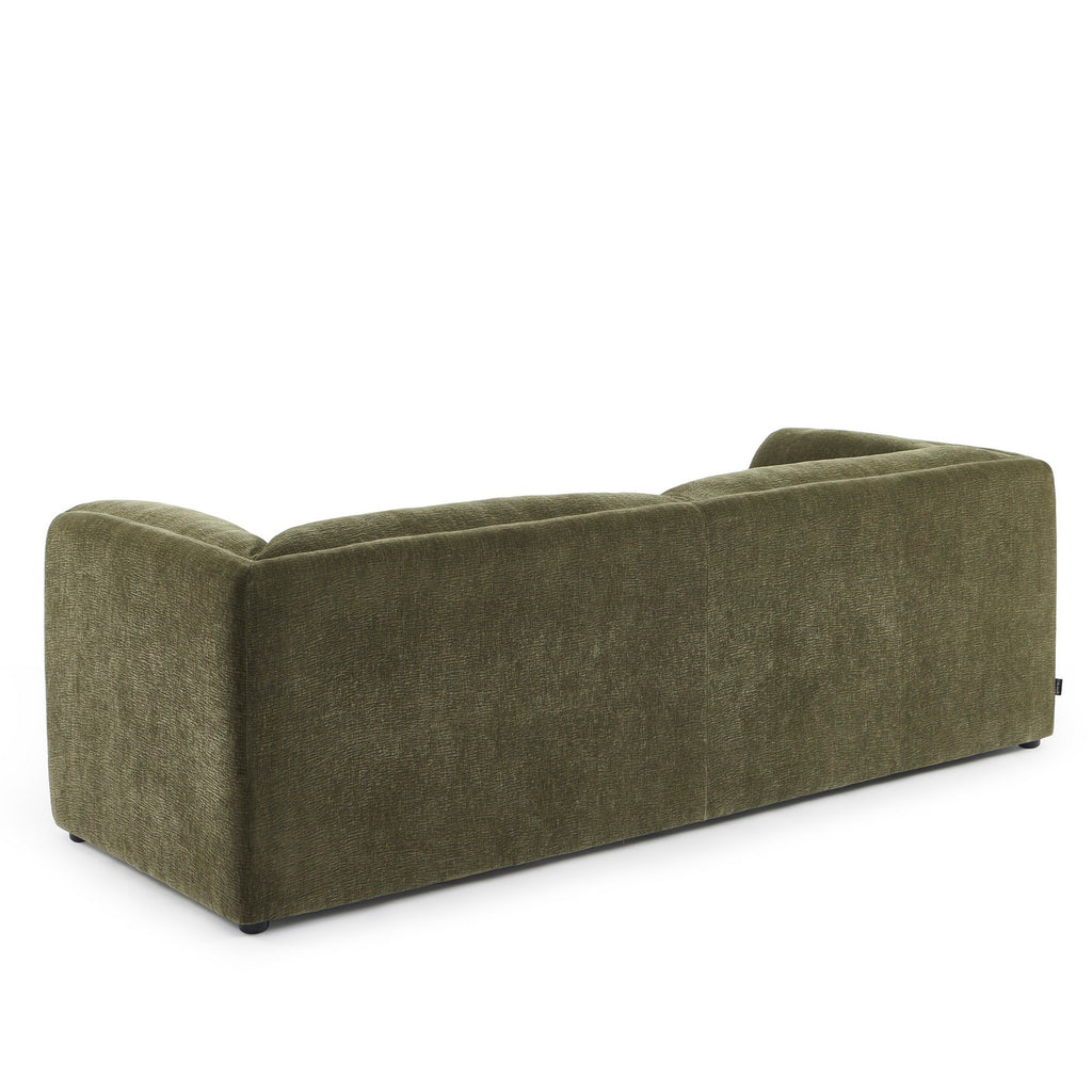 Nikki - 3 Seater Sofa - Textured Velvet - Green