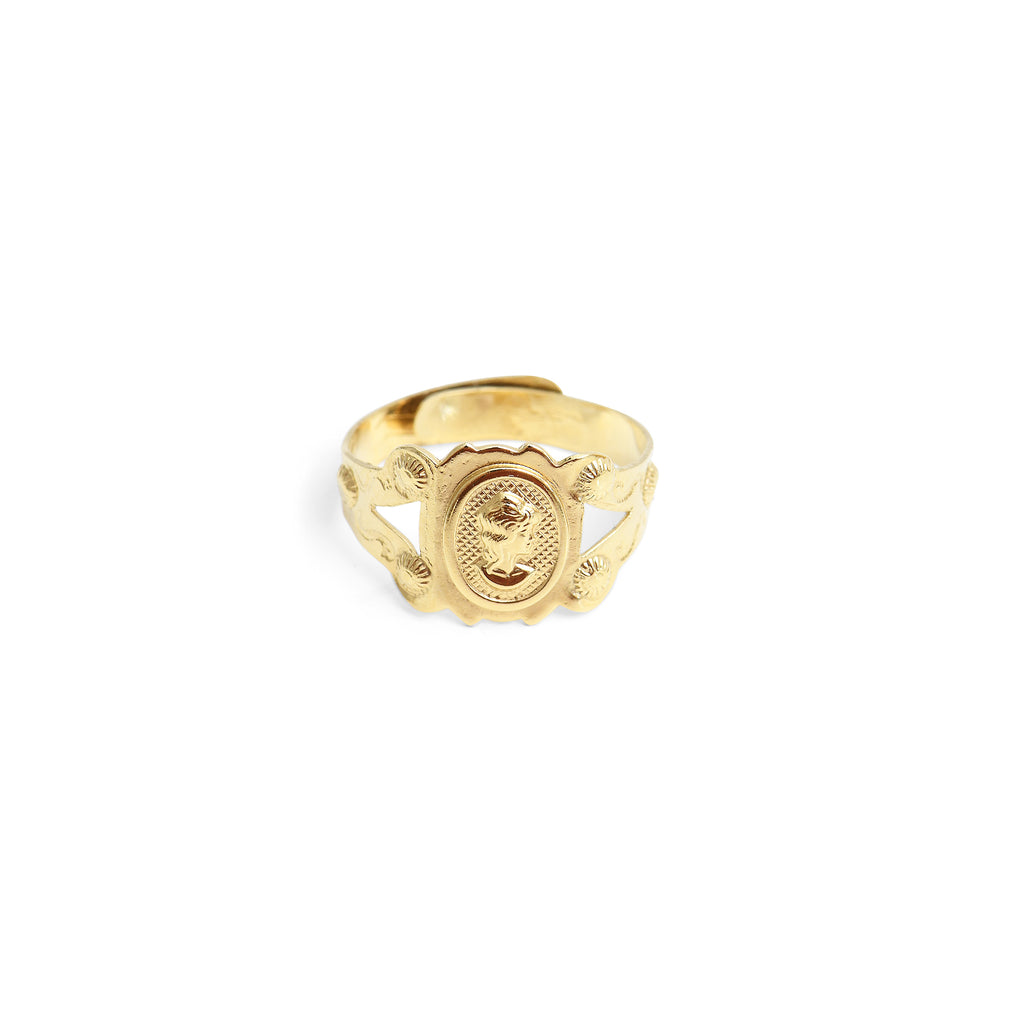 Thaïs Cameo Ring - Gold