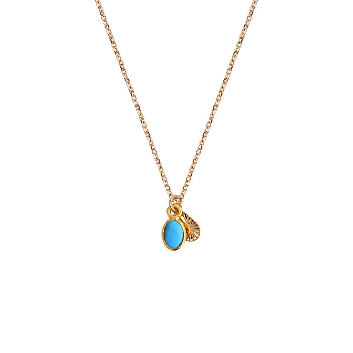 Collier Gaïa - Or & Turquoise