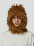 Cagoule Hood In Fire Grizzly Fur