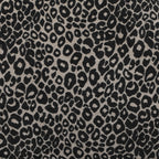 Noa - Lot De 2 Chaises - Tissu Imprimé Léopard Noir