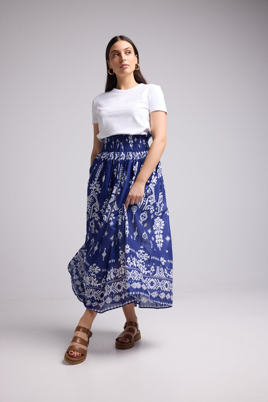 Long Skirt - Noa - Blue