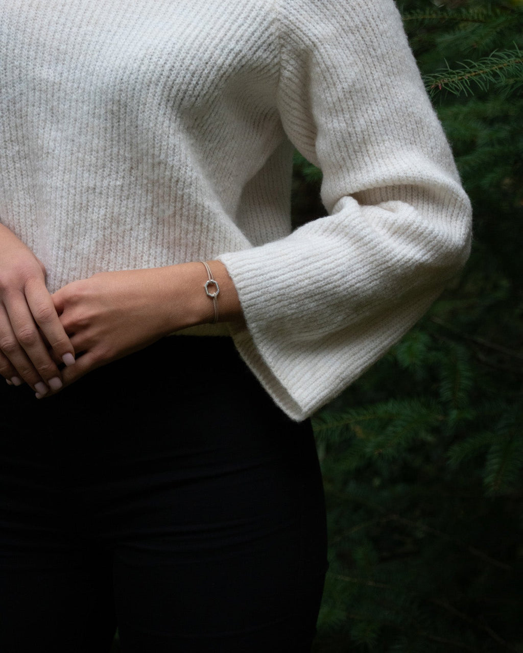 Vertex Bracelet - Glitter Silver