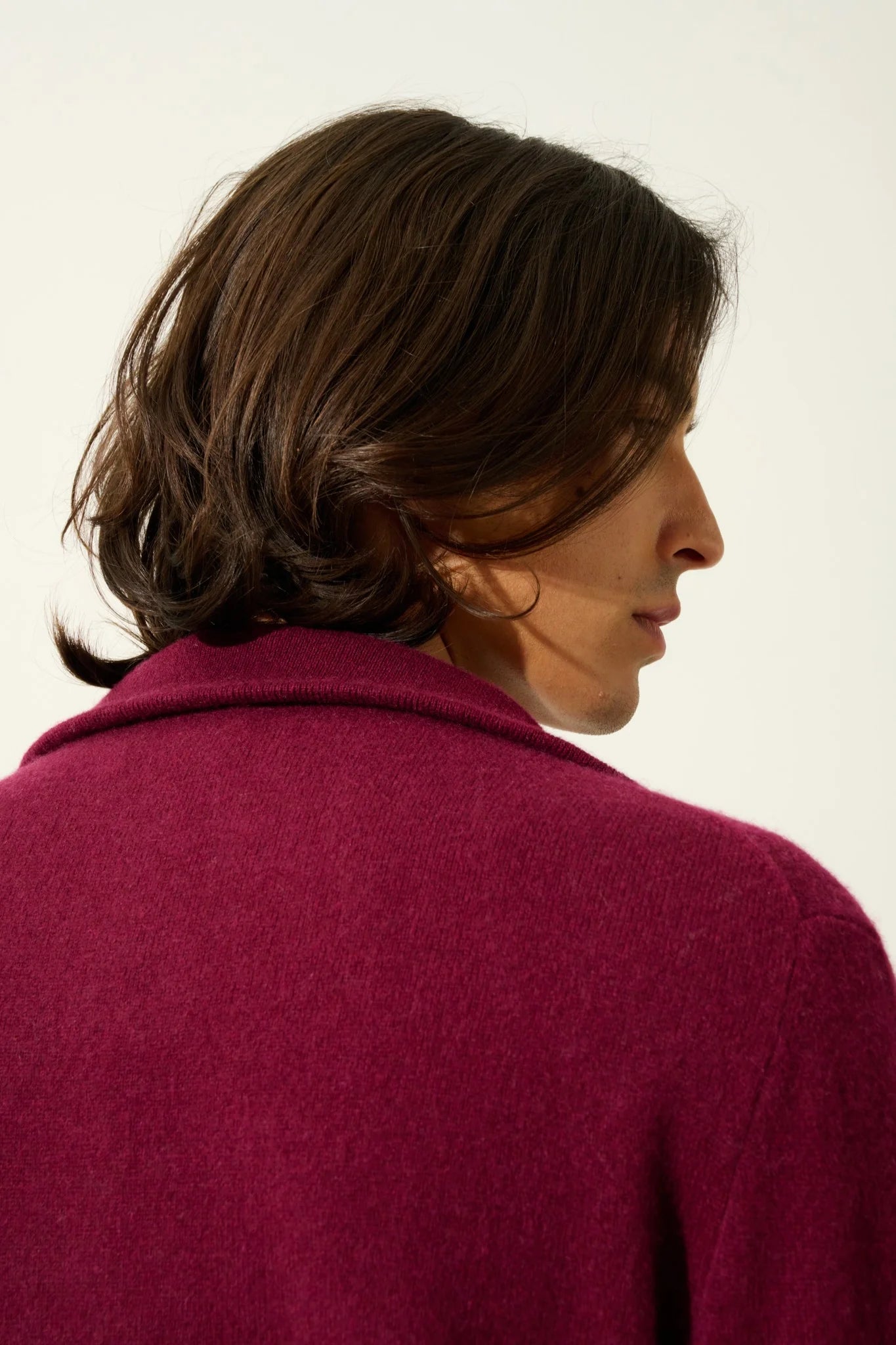 Trucker Jumper - Noemie - Burgundy
