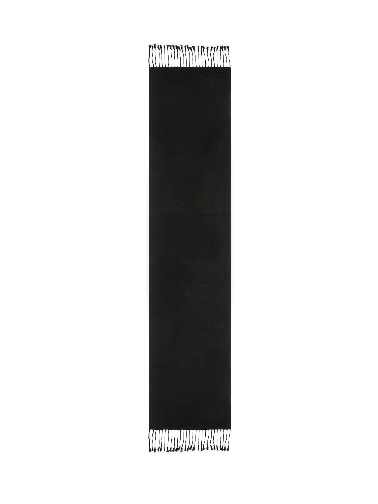 Bufanda tejida cordobesa 170 x 35 cm - Negro - 100% cachemir - Mixto