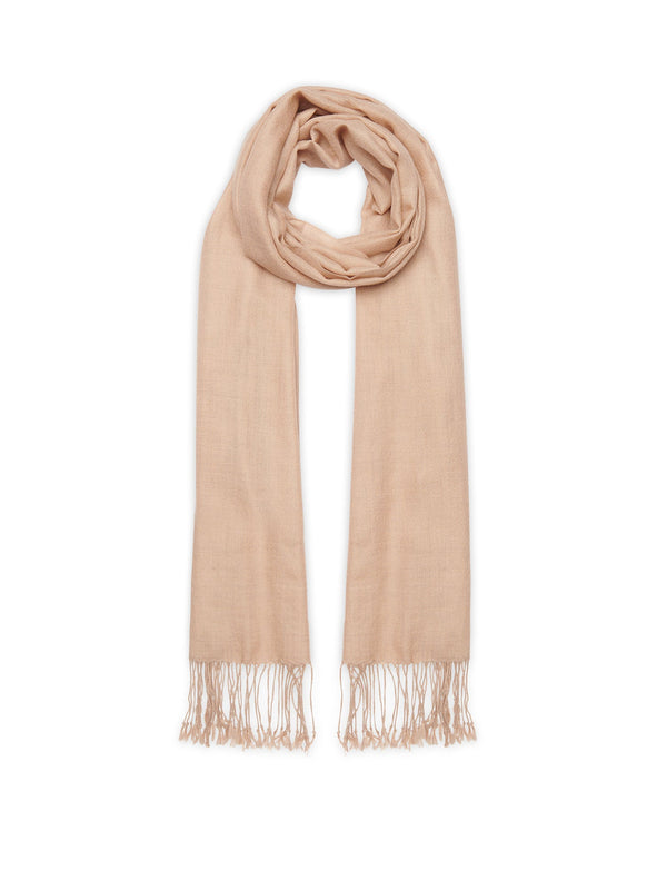 Authentic Cashmere - Estola Tejida Liviero 210 X 75 Cm - Old Pink - 100% Cachemira - Mixta
