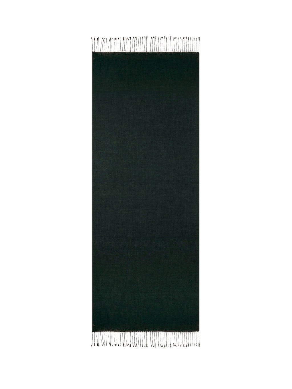 Woven Stole Liviero 210 X 75 Cm - Dark Green - 100% Cashmere - Unisex