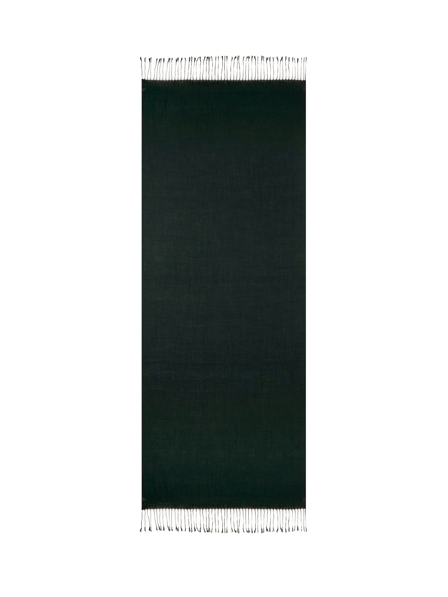 Woven Stole Liviero 210 X 75 Cm - Dark Green - 100% Cashmere - Unisex