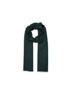 Woven Stole Liviero 210 X 75 Cm - Dark Green - 100% Cashmere - Unisex