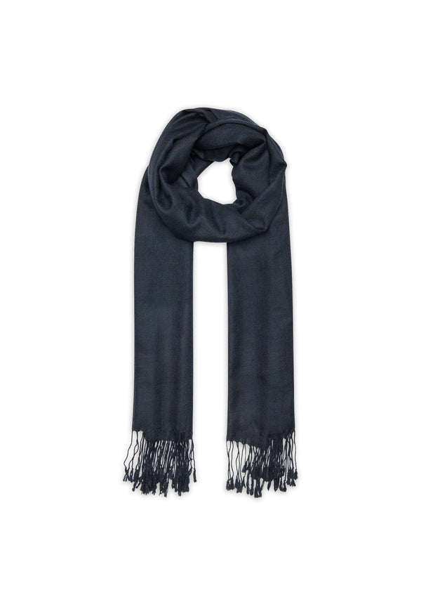 Étole 210X75 Liviero - 100% Cachemire 2 Fils - Navy - Mixte