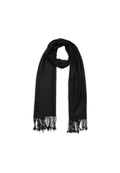Echarpe Woven 170X35 Cm - 100% Cachemire - Black - Accessoires Unisexe