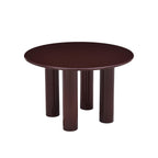 Nori - Table De Séjour Ronde - Laqué - Marron