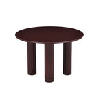 Nori - Table De Séjour Ronde - Laqué - Marron