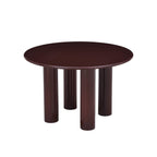 Nori - Table De Séjour Ronde - Laqué - Marron
