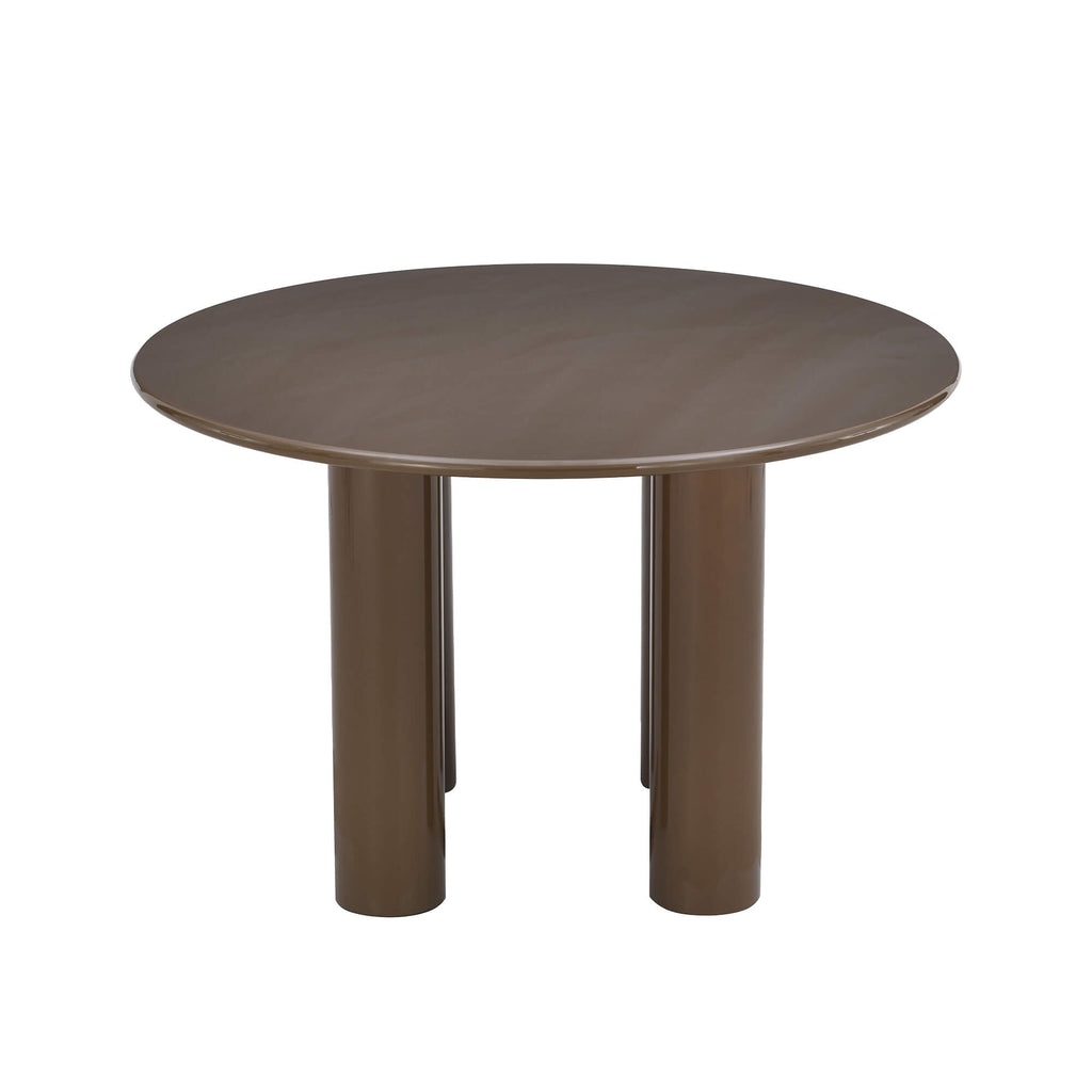 Nori - Table De Séjour Ronde - Laqué - Vert