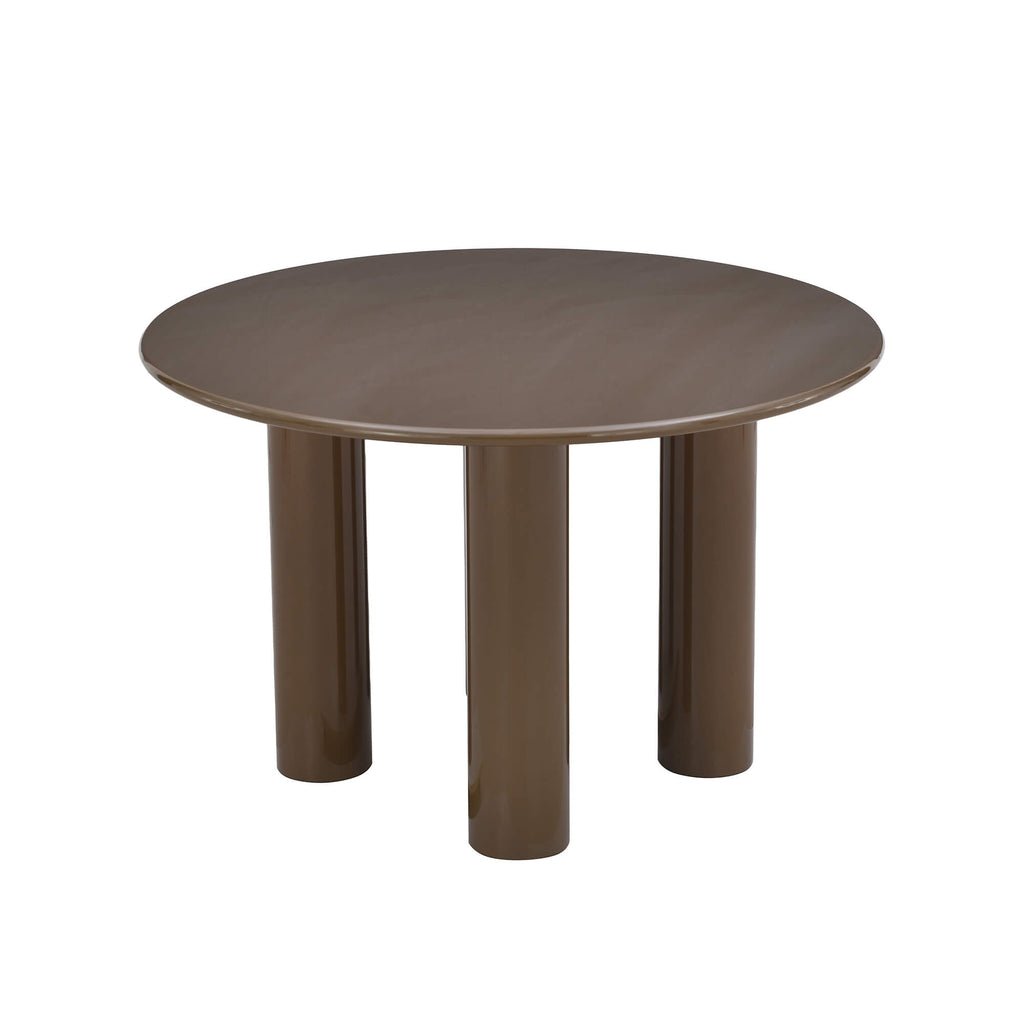 Nori - Table De Séjour Ronde - Laqué - Vert