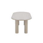 Nori - Table De Séjour - Laqué - Beige