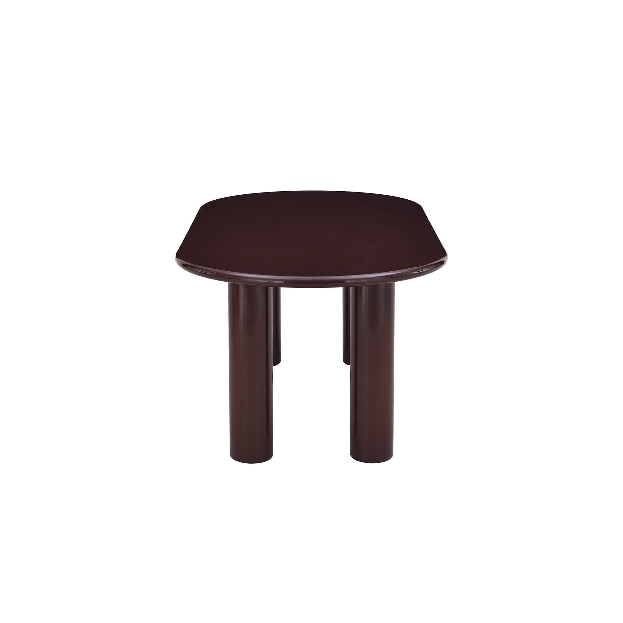 Nori - Table De Séjour - Laqué - Marron