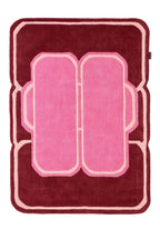 Nuage Sucre – Pink and Burgundy wool rug – Nuage Sucre