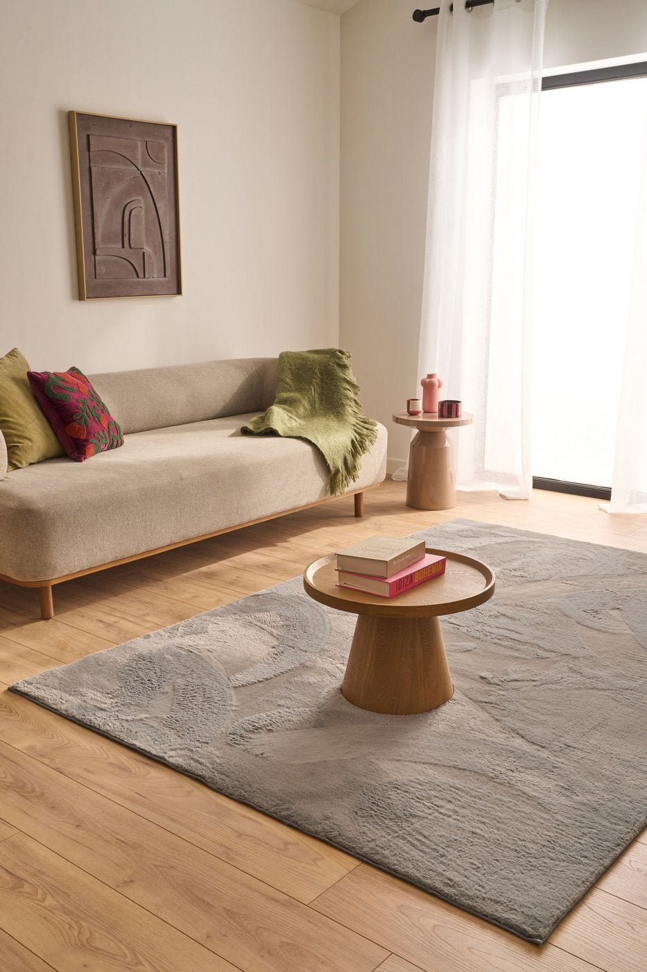 Alfombra Nube 6000 - Estampado Liso - Antracita - Interior