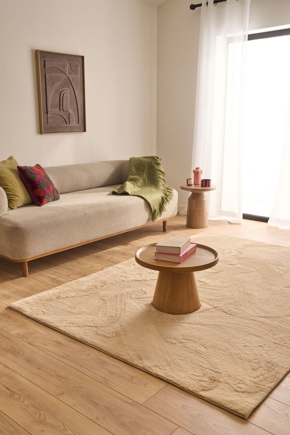 Nube - Tapis D'Intérieur - Polyester - Beige