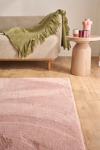 Tapis Nube 6000 - Motif Uni - Rose - Intérieur