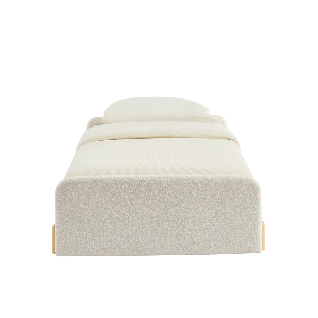 Nui - Children’s Bed - Beige Bouclé Fabric