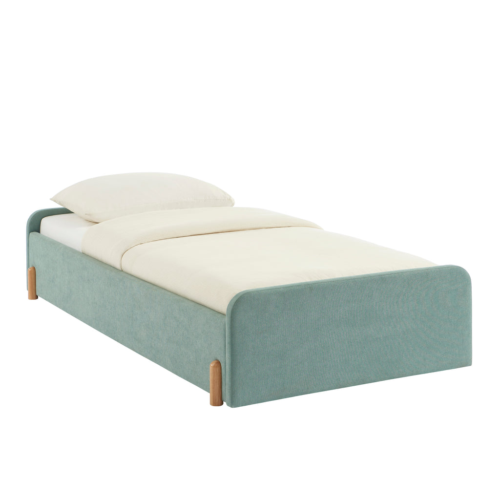 Nui - Letto per bambini - Tessuto verde