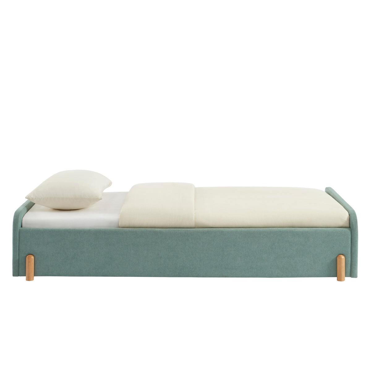Nui - Letto per bambini - Tessuto verde