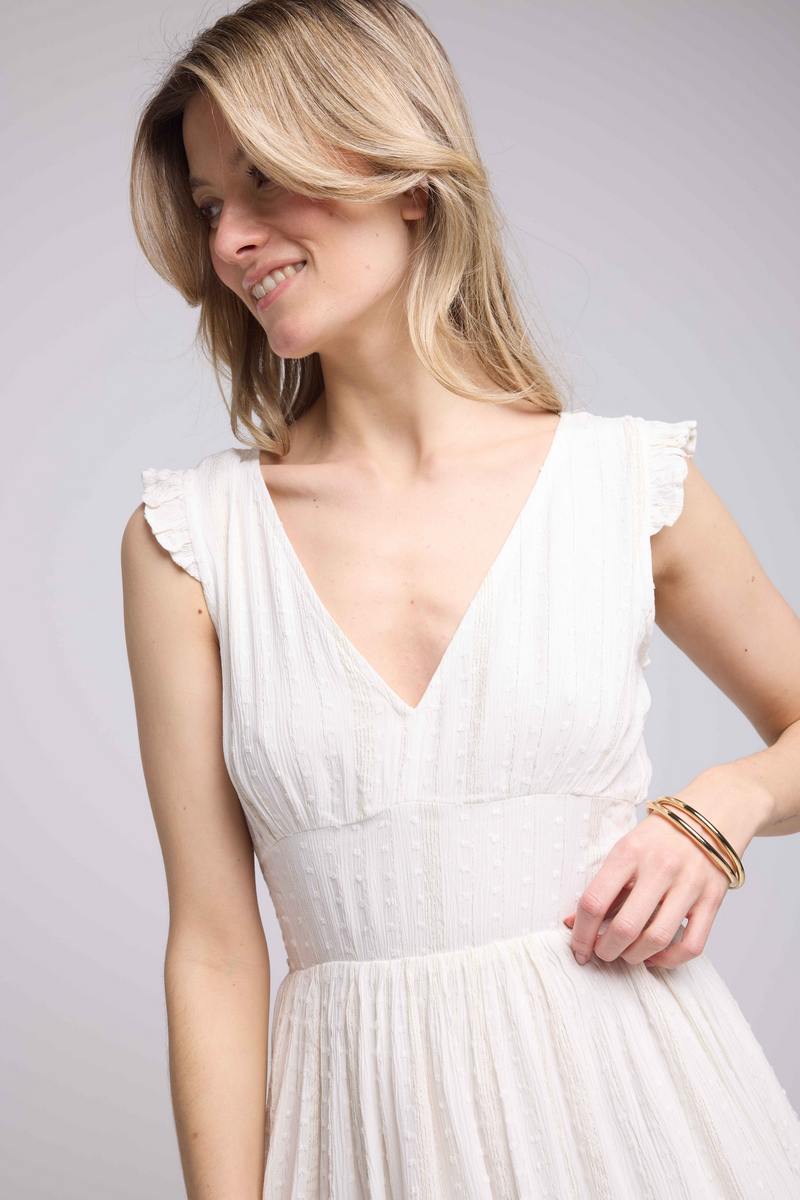 Vestido corto - Blanco