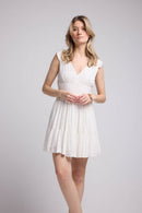 Vestido corto - Blanco