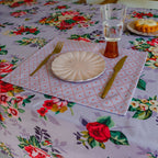 Mia - Nappe Carrée - En Coton - Lila