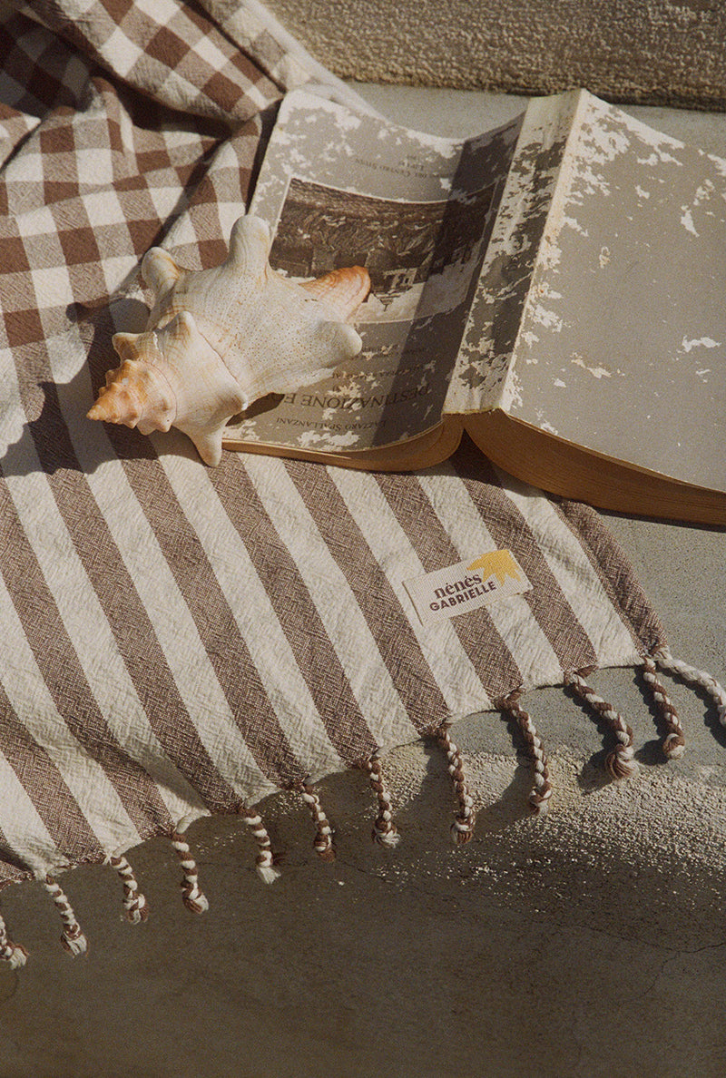 Fouta Gabrielle X Nénés - Vichy Brown