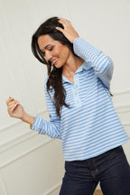 Polo Ml - Ciel/Blanc