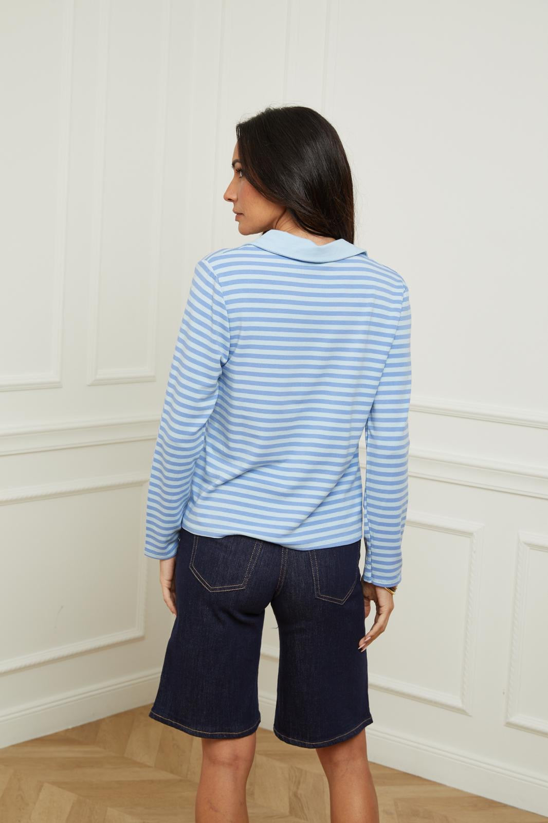 Polo Ml - Ciel/Blanc