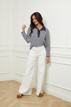 Polo Ml - Navy/White
