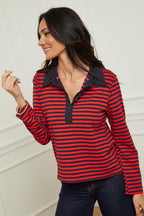 Polo Ml - Navy/Red