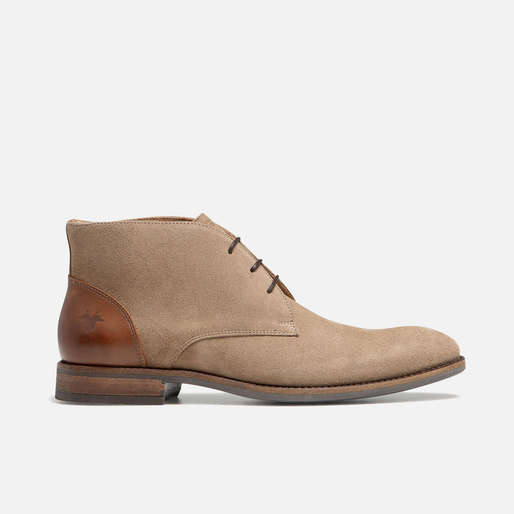Botas Chukka Obrac - Gris topo/Coñac