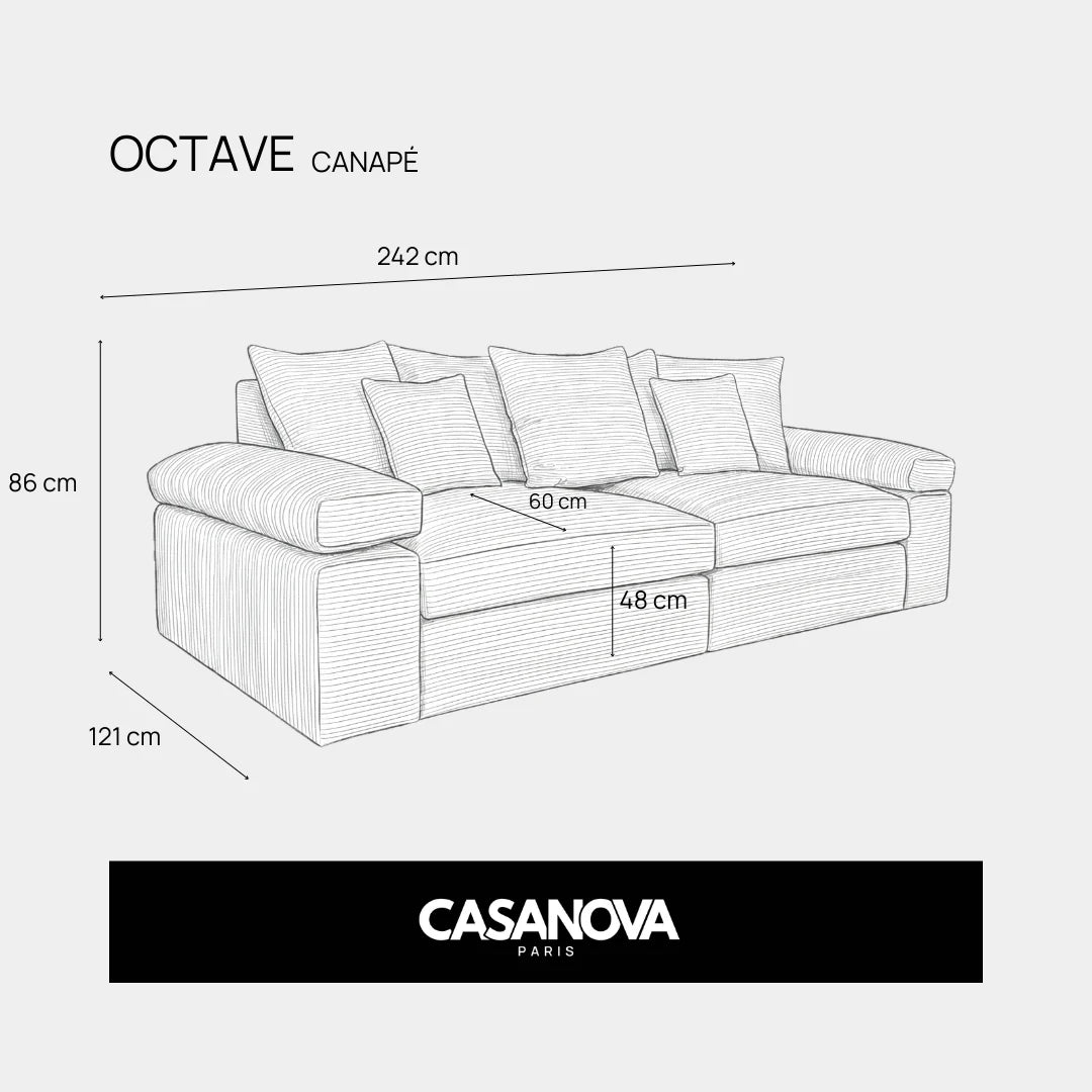 Octave - Canapé Droit