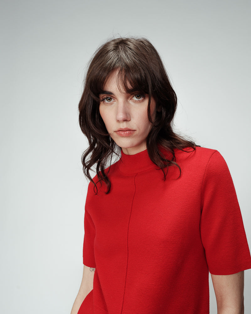 Kurzes Kleid Octobre - Rot