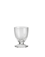 Trame - Lot De 6 Verres À Eau À Pied Bas - H11,5 Cm - Transparent