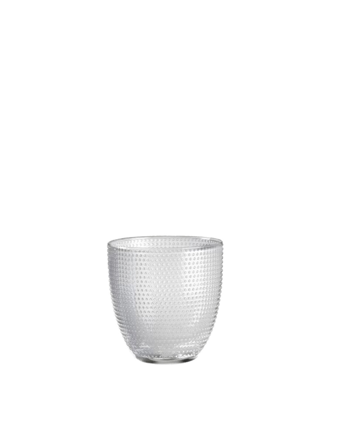 Trame - Lot De 6 Verres - H9 Cm - Blanc Lait