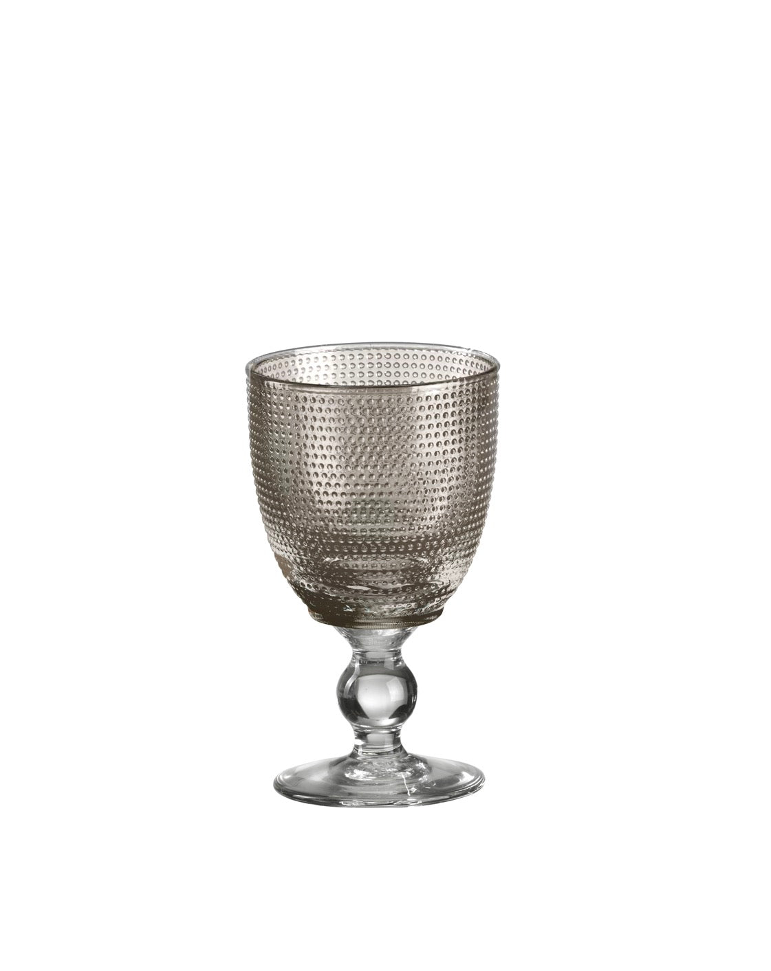 Trame - Lot De 6 Verres À Vin - H15 Cm - Gris