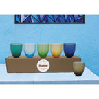 Trame - Lot De 6 Verres - Coloris Assortis
